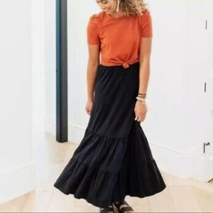 Sundry long tiered skirt. New with tags from Evereve.